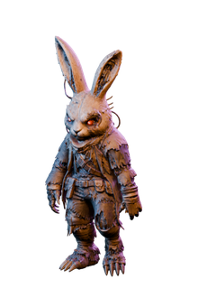The Iron Hare, a wild armored rabbit companion